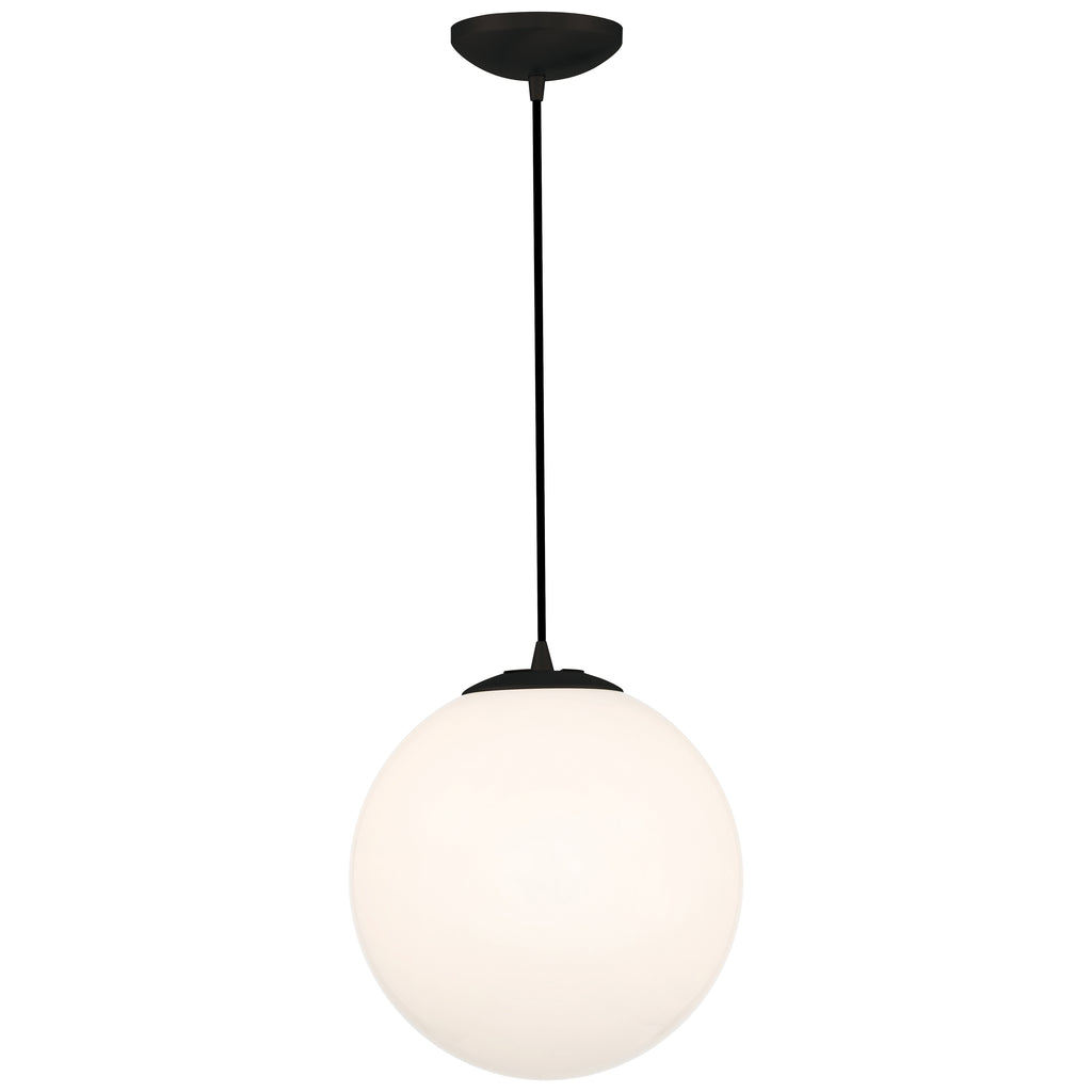 Pearl Pendant, Matte Black / 15.75"