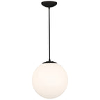 Pearl Pendant, Matte Black / 15.75"
