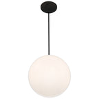 Pearl Pendant, Matte Black / 15.75"