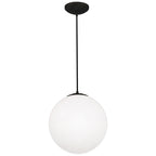Pearl Pendant, Matte Black / 15.75"
