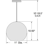Access Lighting Nitrogen Pendant, 11", image 3