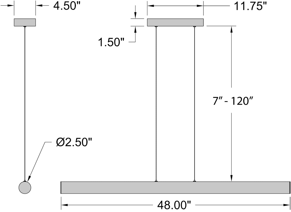 Access Lighting Carmel LED Linear Pendant, image 7