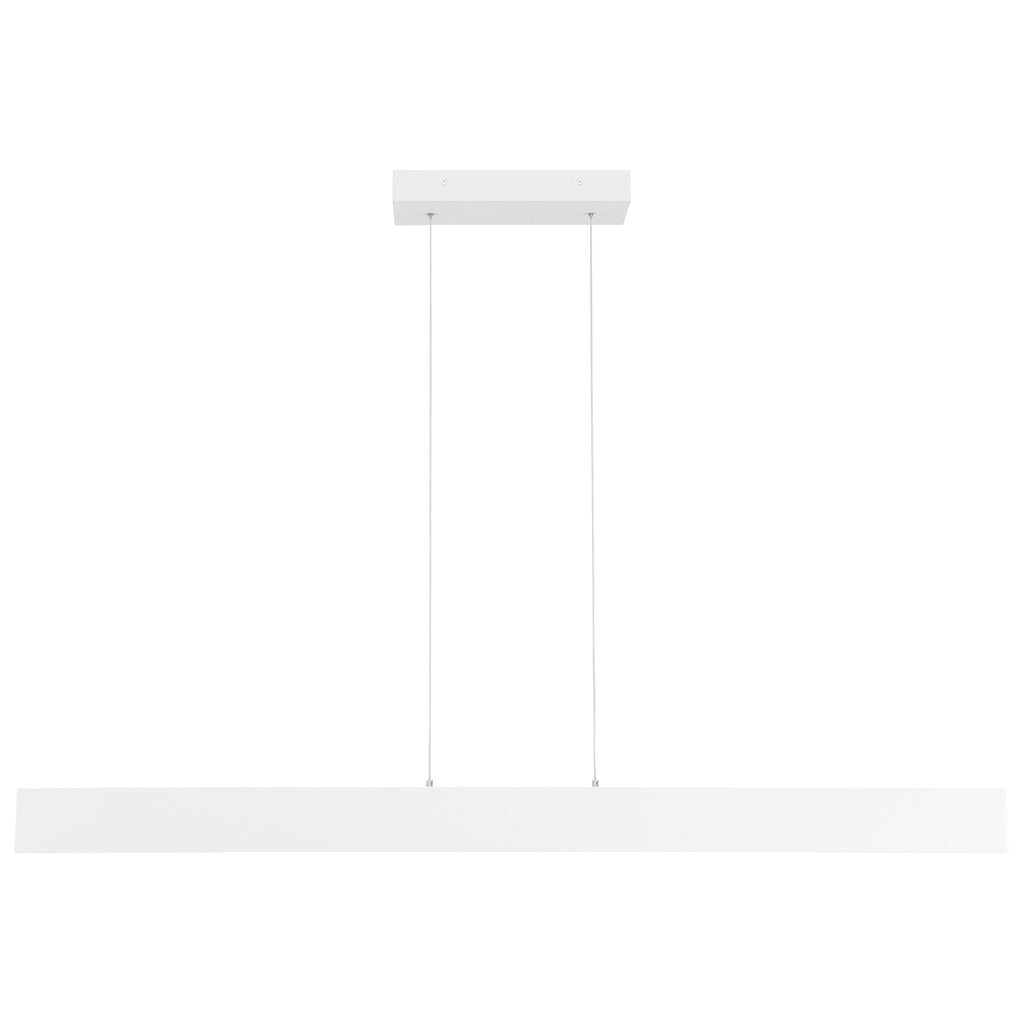 Holm LED Linear Pendant, Matte White
