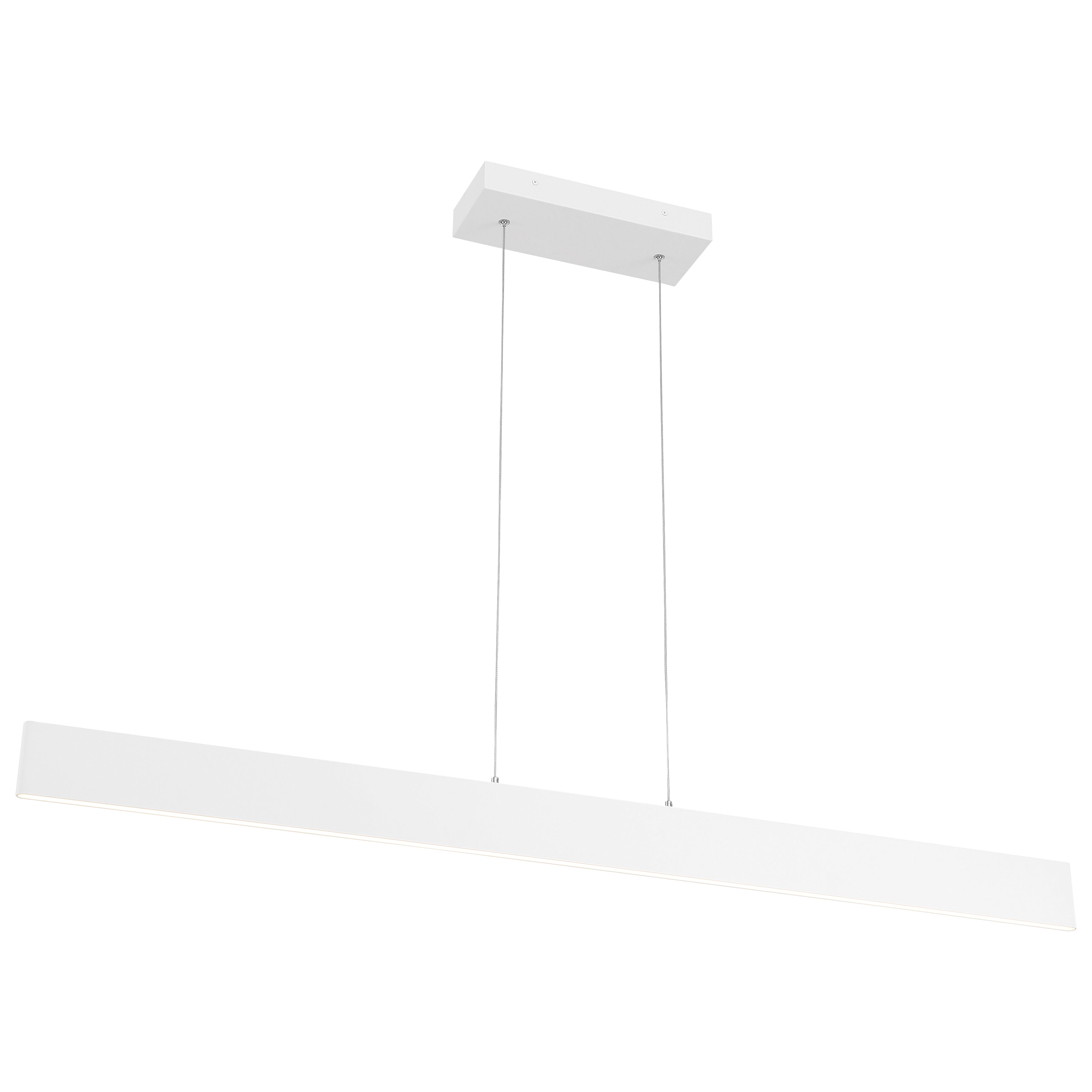 Holm LED Linear Pendant, Matte White