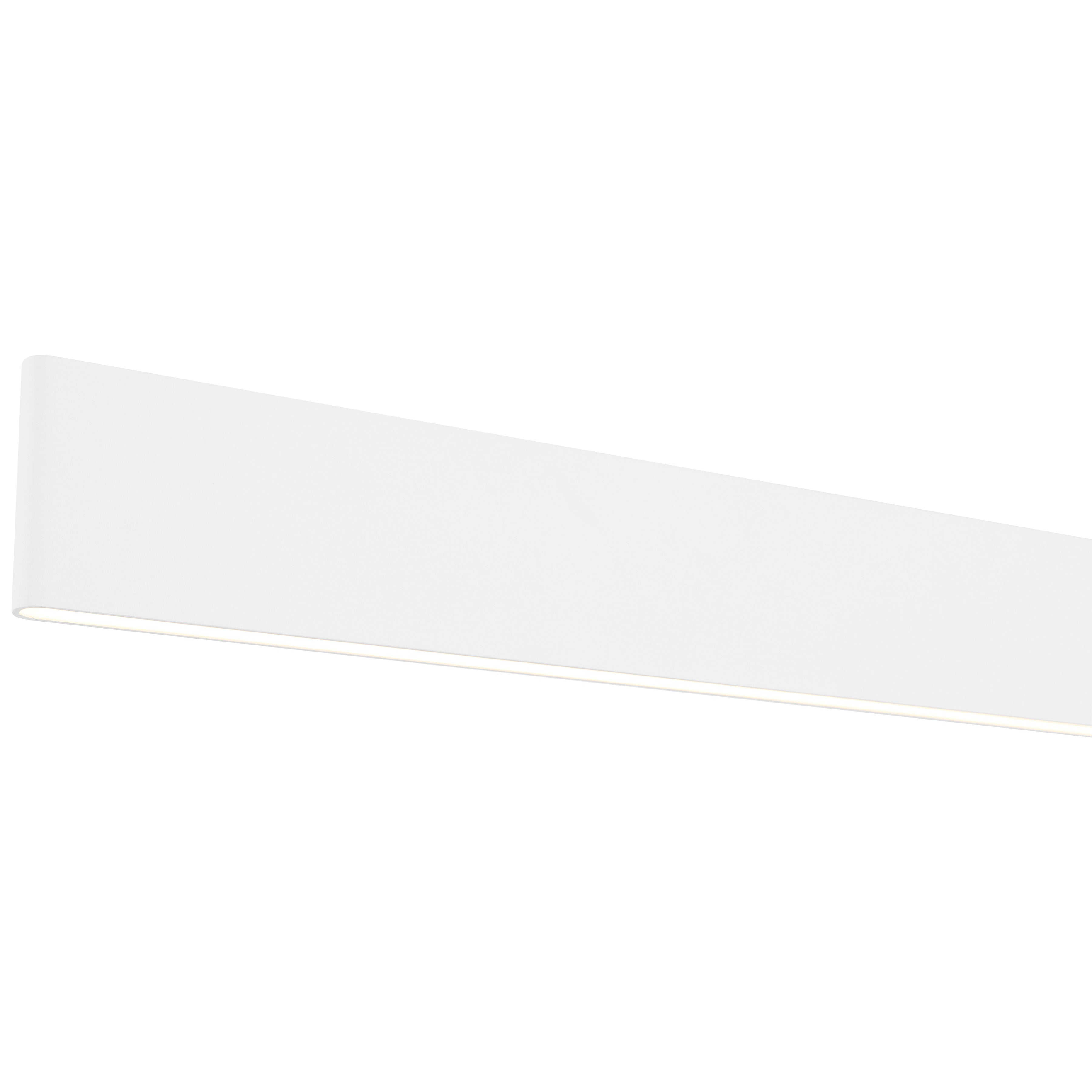 Holm LED Linear Pendant, Matte White