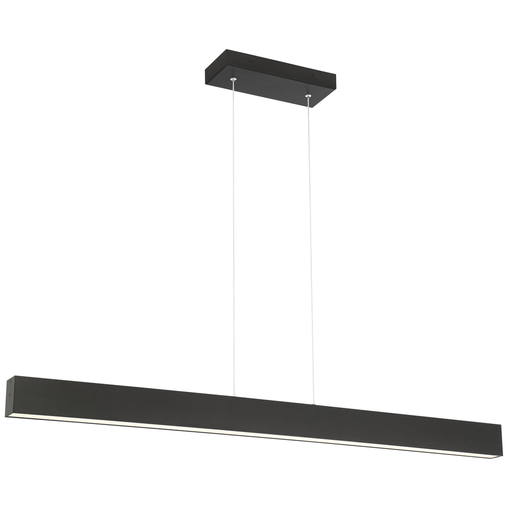 Form Dual Voltage LED Linear Pendant, Matte Black