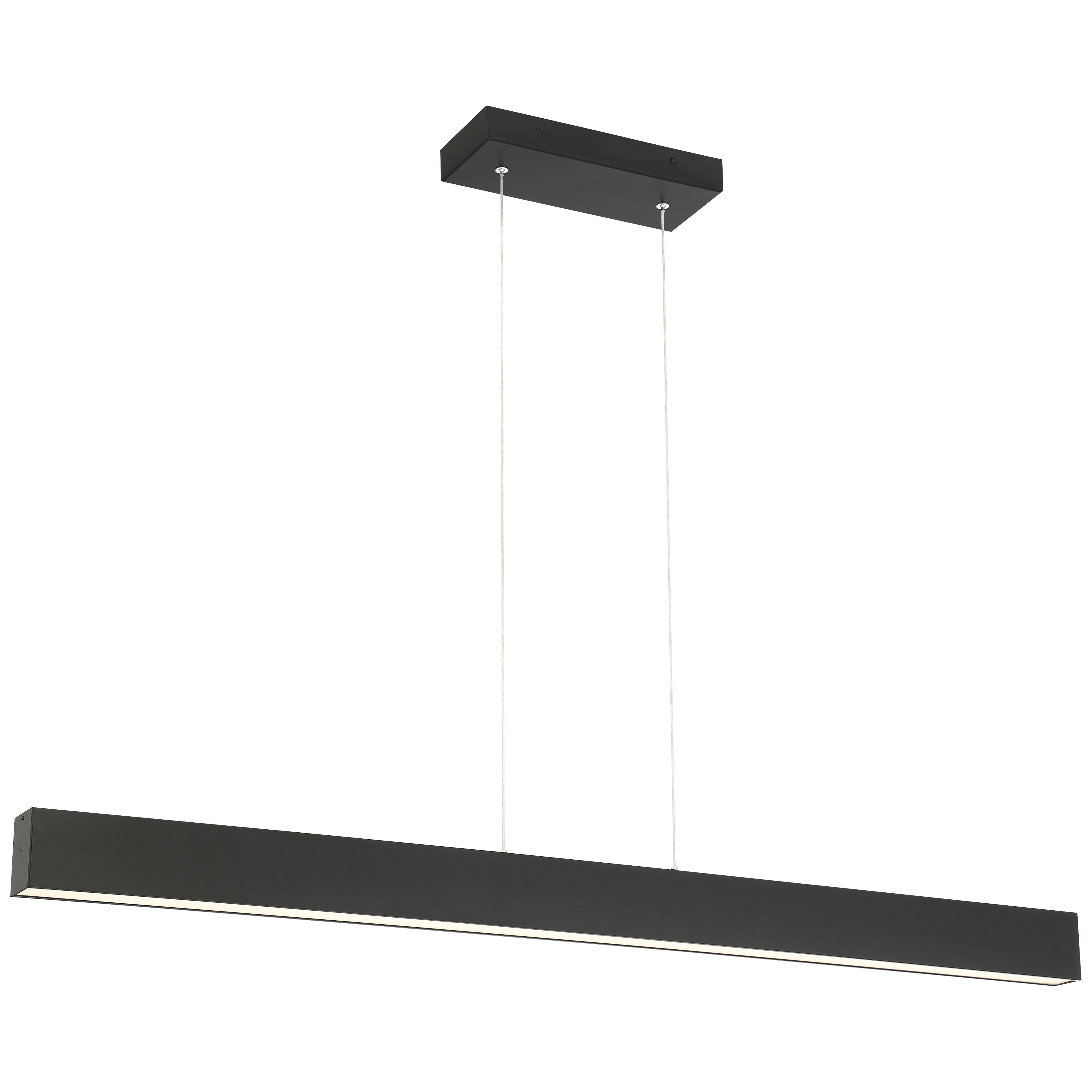 Form Dual Voltage LED Linear Pendant, Matte Black