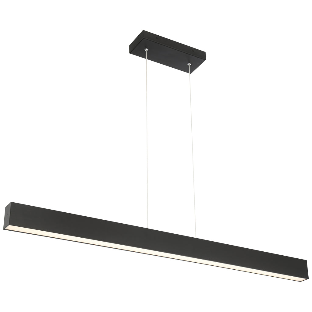 Form Dual Voltage LED Linear Pendant, Matte Black