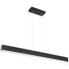 Form Dual Voltage LED Linear Pendant, Matte Black