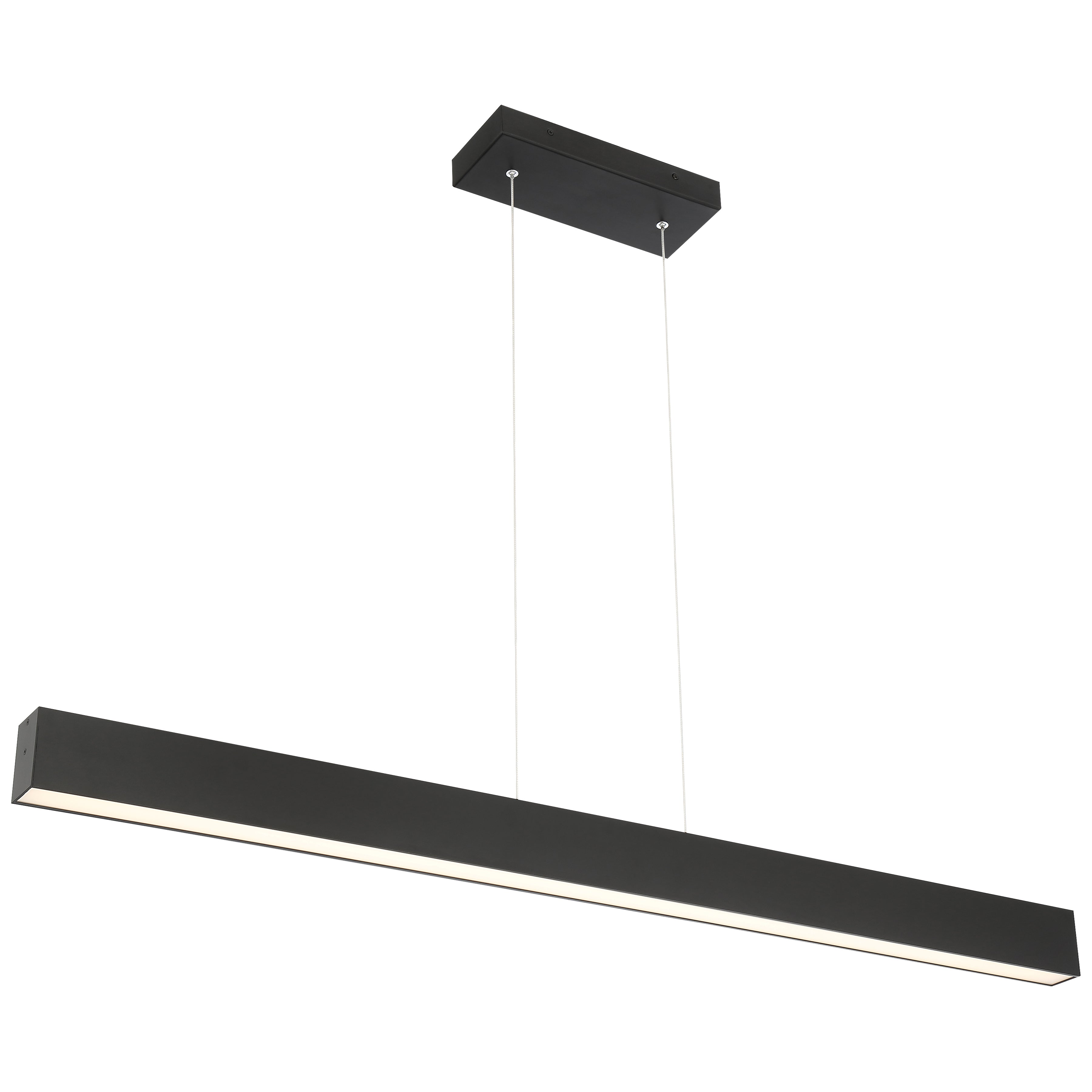 Form Dual Voltage LED Linear Pendant, Matte Black