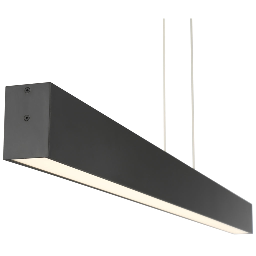 Form Dual Voltage LED Linear Pendant, Matte Black