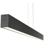 Form Dual Voltage LED Linear Pendant, Matte Black
