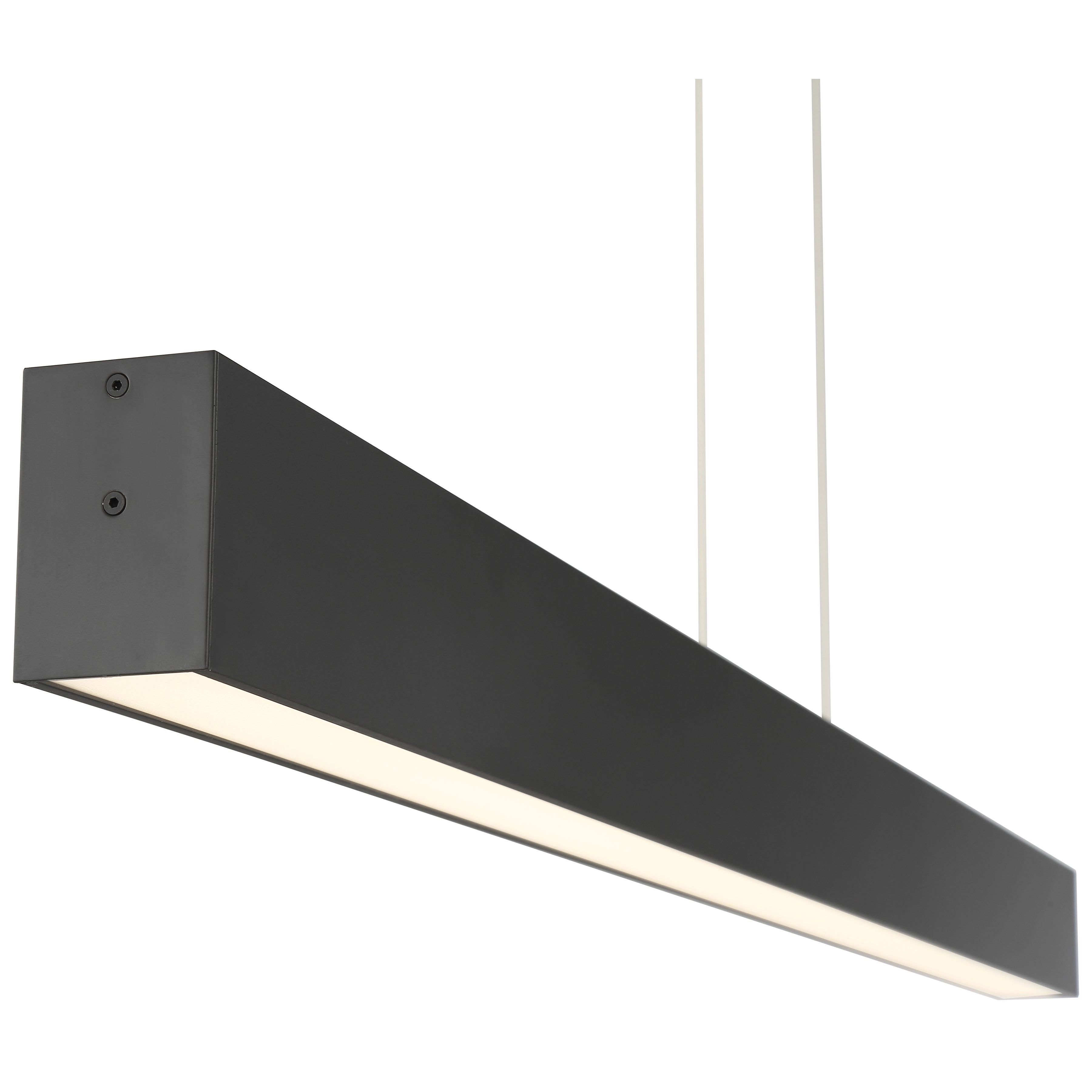 Form Dual Voltage LED Linear Pendant, Matte Black