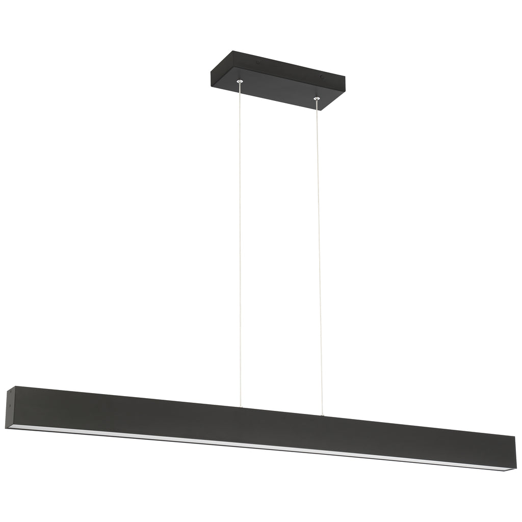 Form Dual Voltage LED Linear Pendant, Matte Black