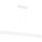 Form Dual Voltage LED Linear Pendant, Matte White