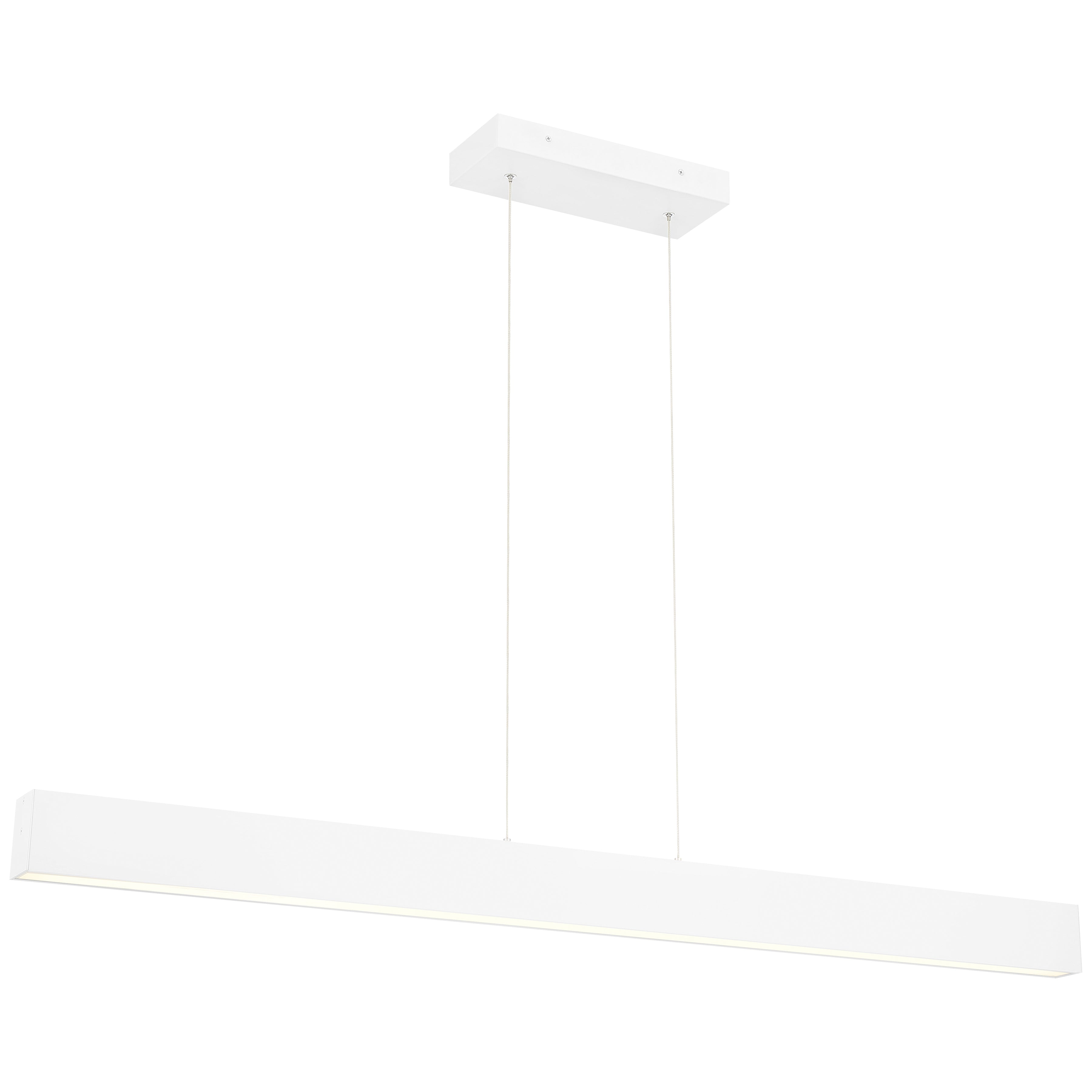 Form Dual Voltage LED Linear Pendant, Matte White