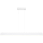 Form Dual Voltage LED Linear Pendant, Matte White