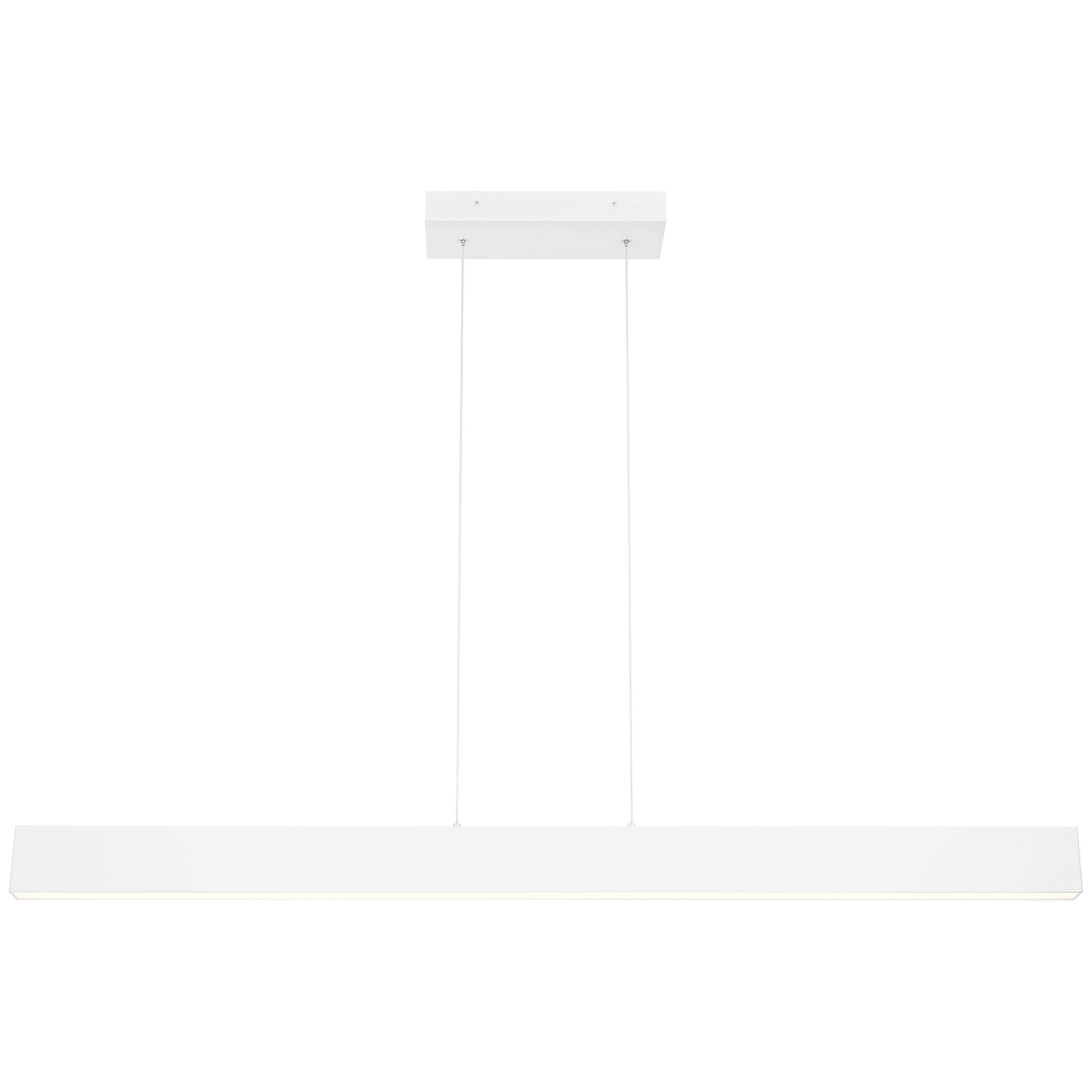 Form Dual Voltage LED Linear Pendant, Matte White