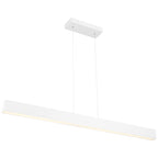 Form Dual Voltage LED Linear Pendant, Matte White