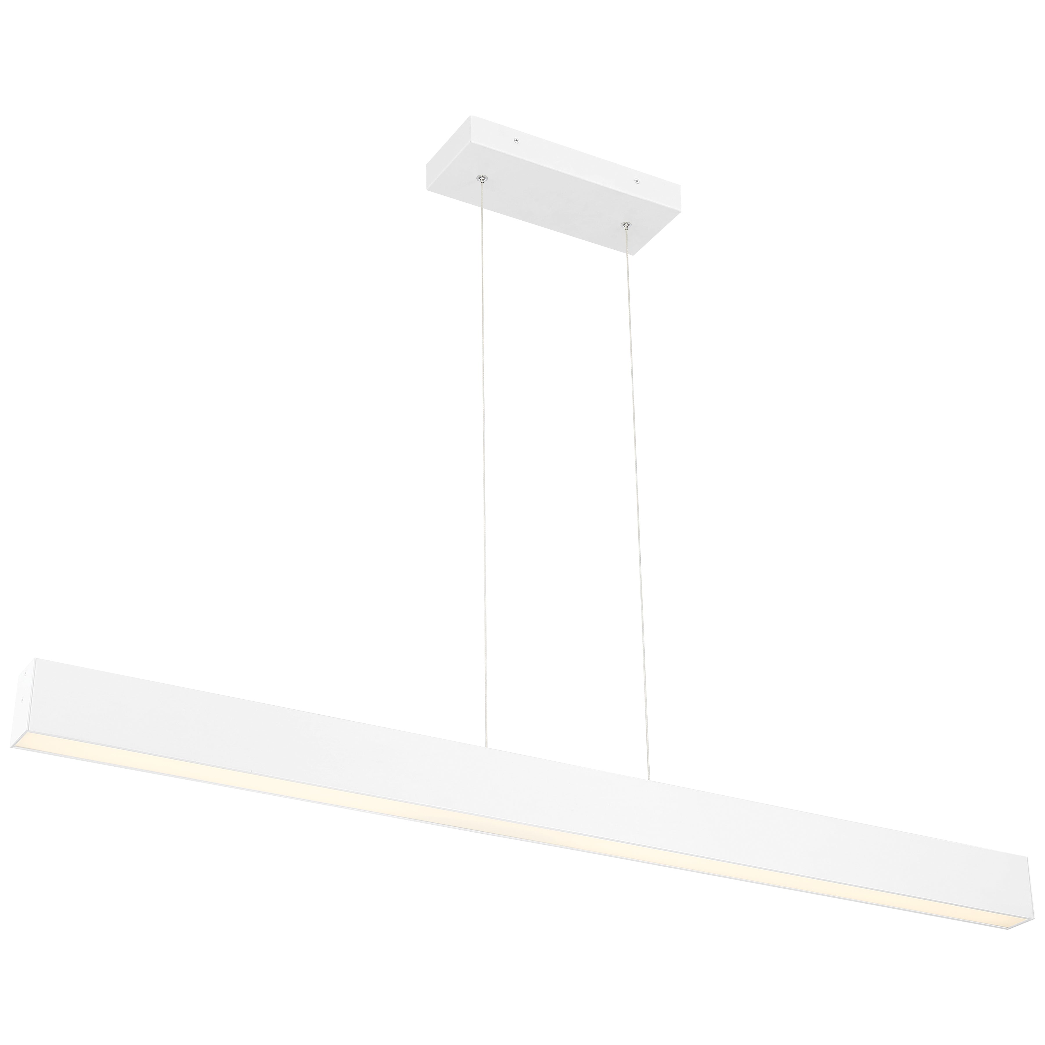 Form Dual Voltage LED Linear Pendant, Matte White