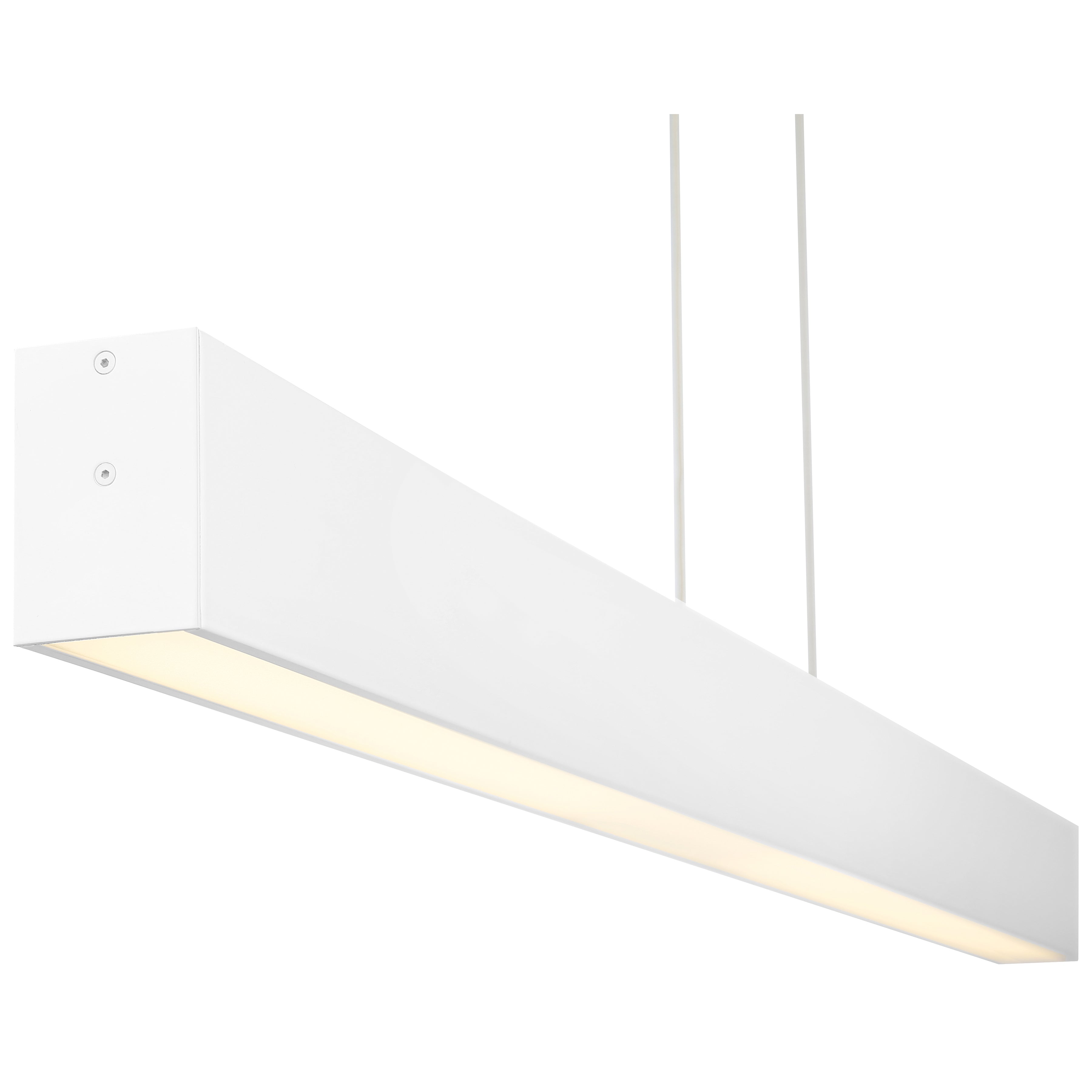 Form Dual Voltage LED Linear Pendant, Matte White