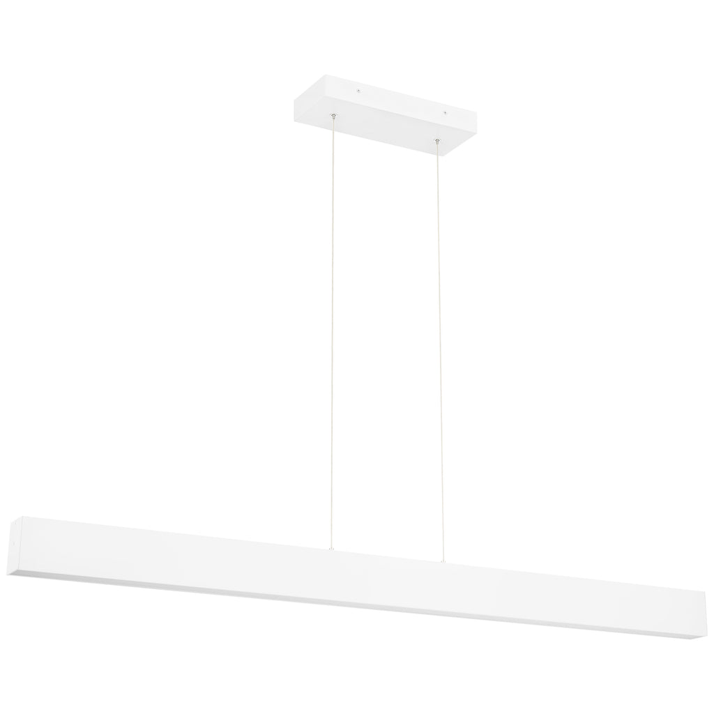 Form Dual Voltage LED Linear Pendant, Matte White
