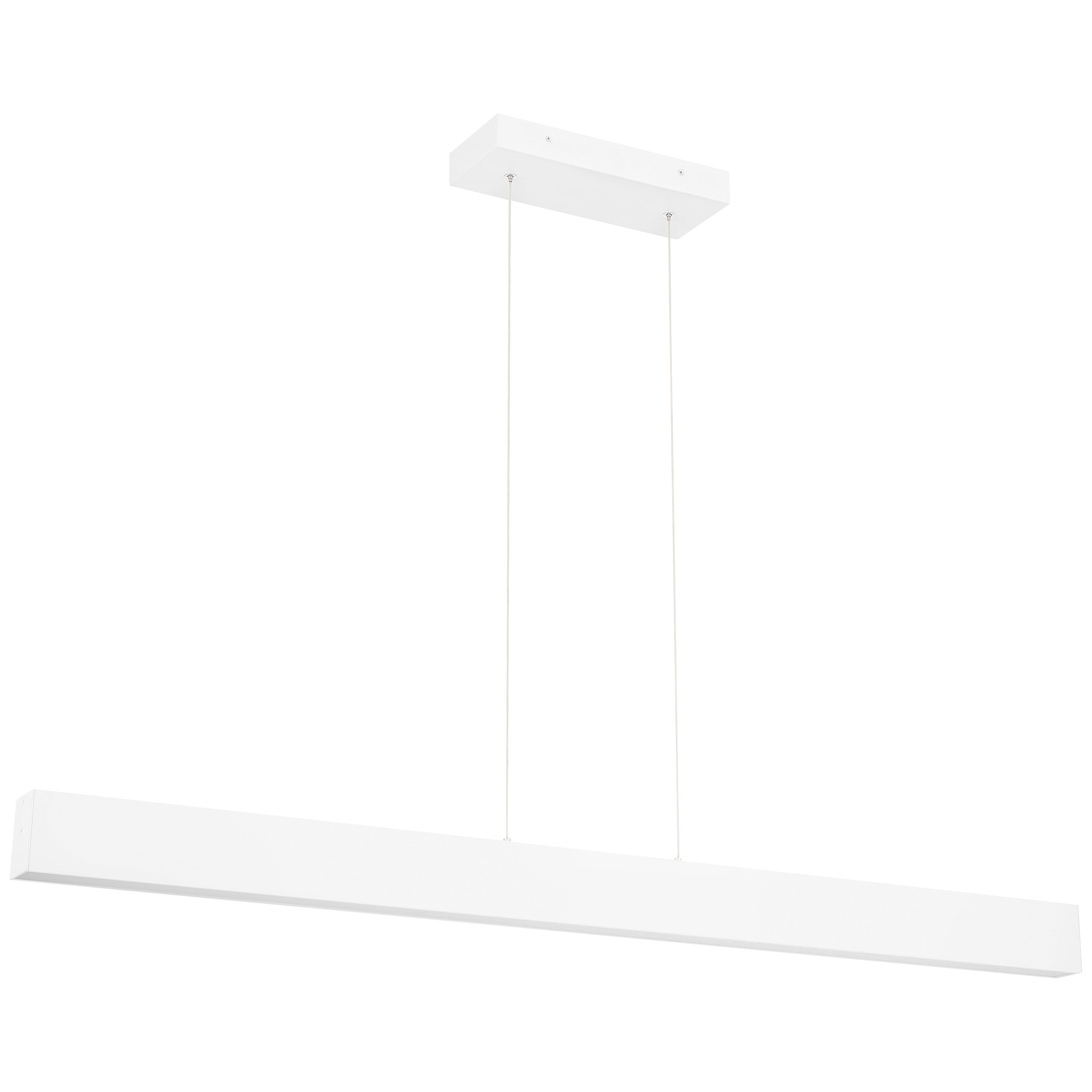 Form Dual Voltage LED Linear Pendant, Matte White