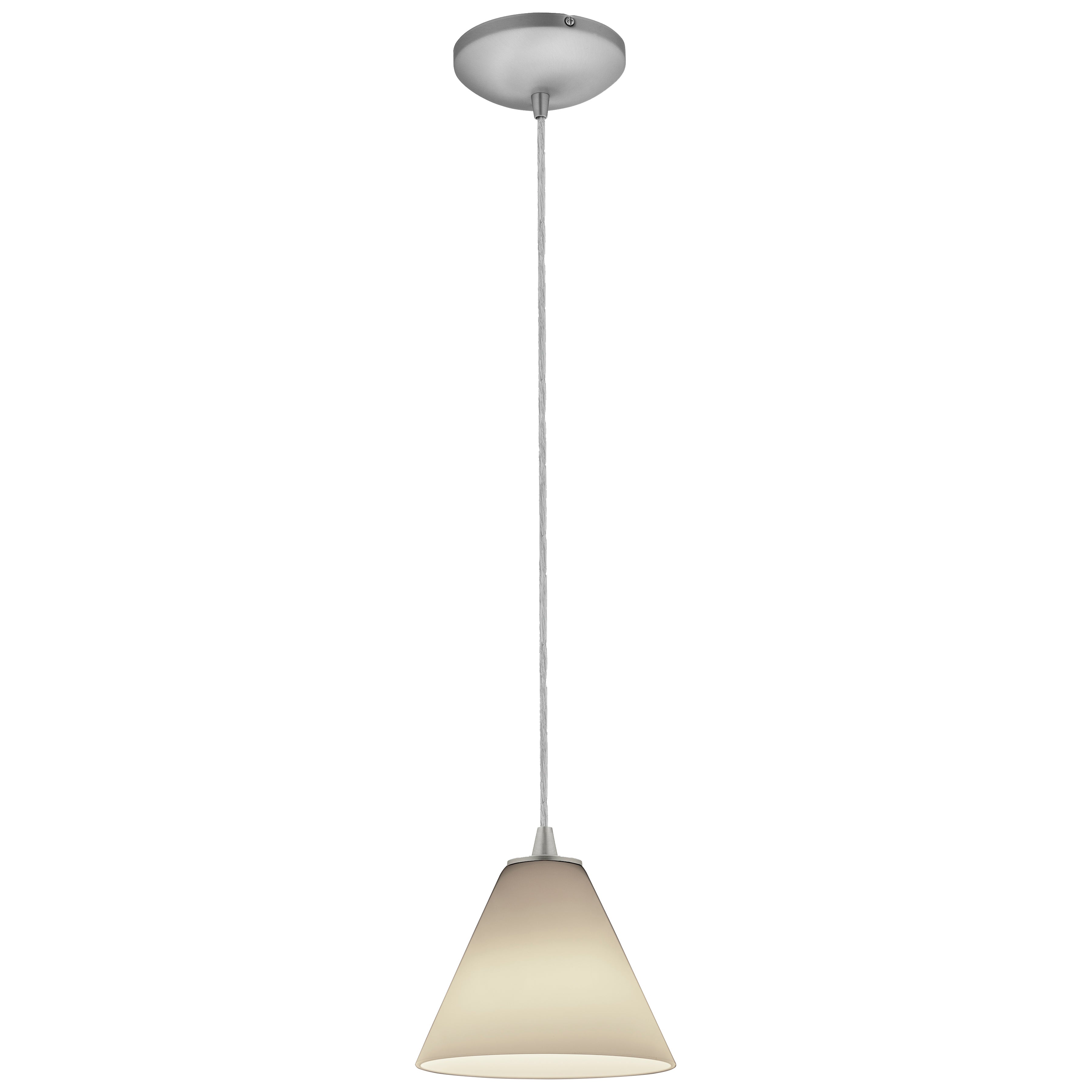 Martini Pendant (28004-1C-BS/WHT)