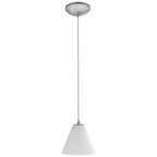 Martini Pendant (28004-1C-BS/WHT)