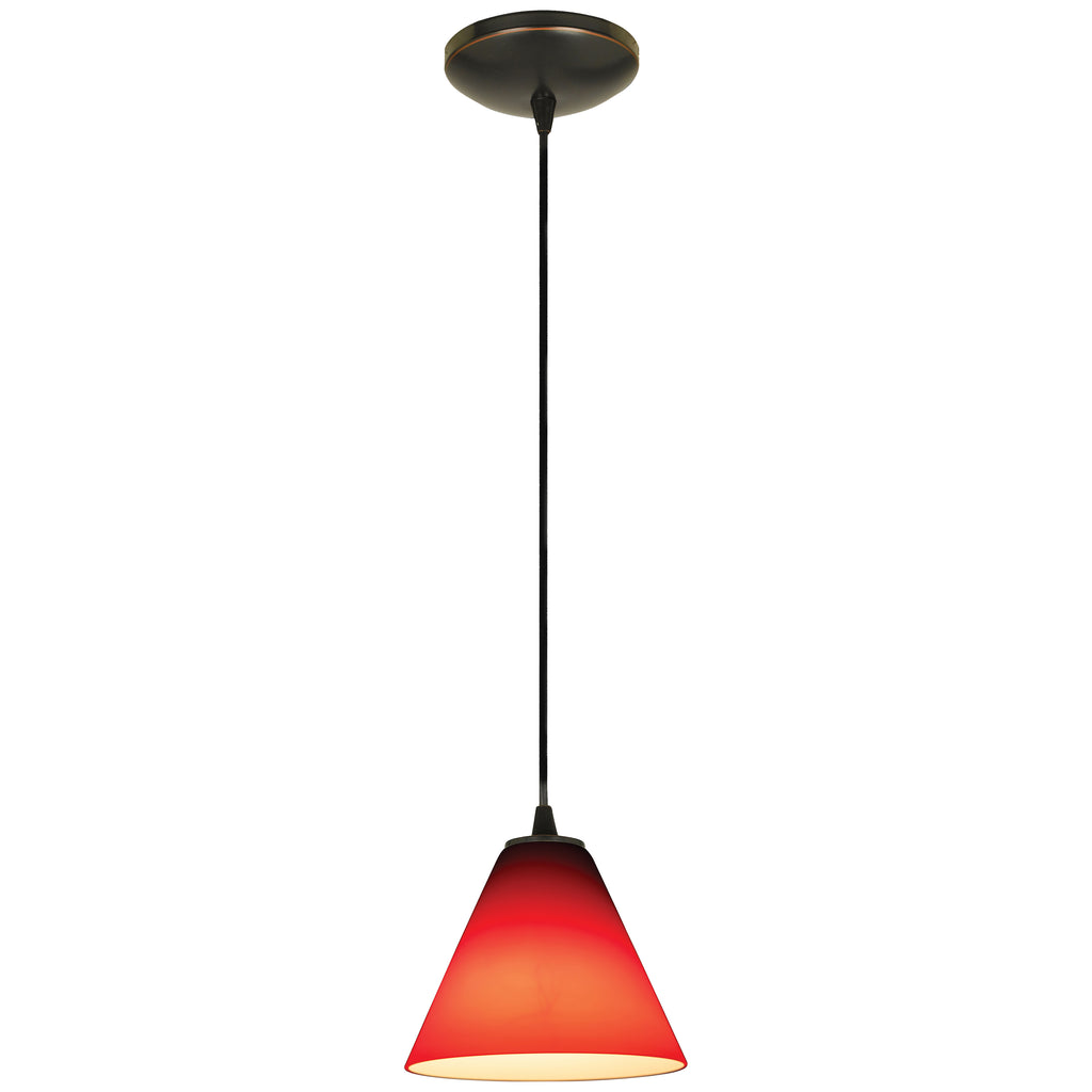 Martini LED Pendant (28004-3C-ORB/RED)