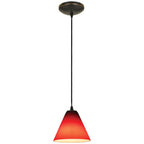 Martini LED Pendant (28004-3C-ORB/RED)