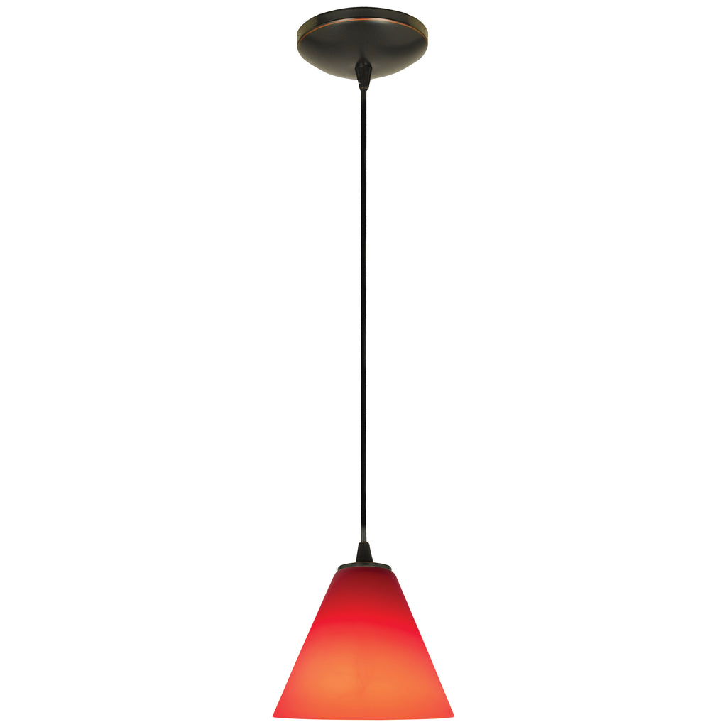Martini LED Pendant (28004-3C-ORB/RED)