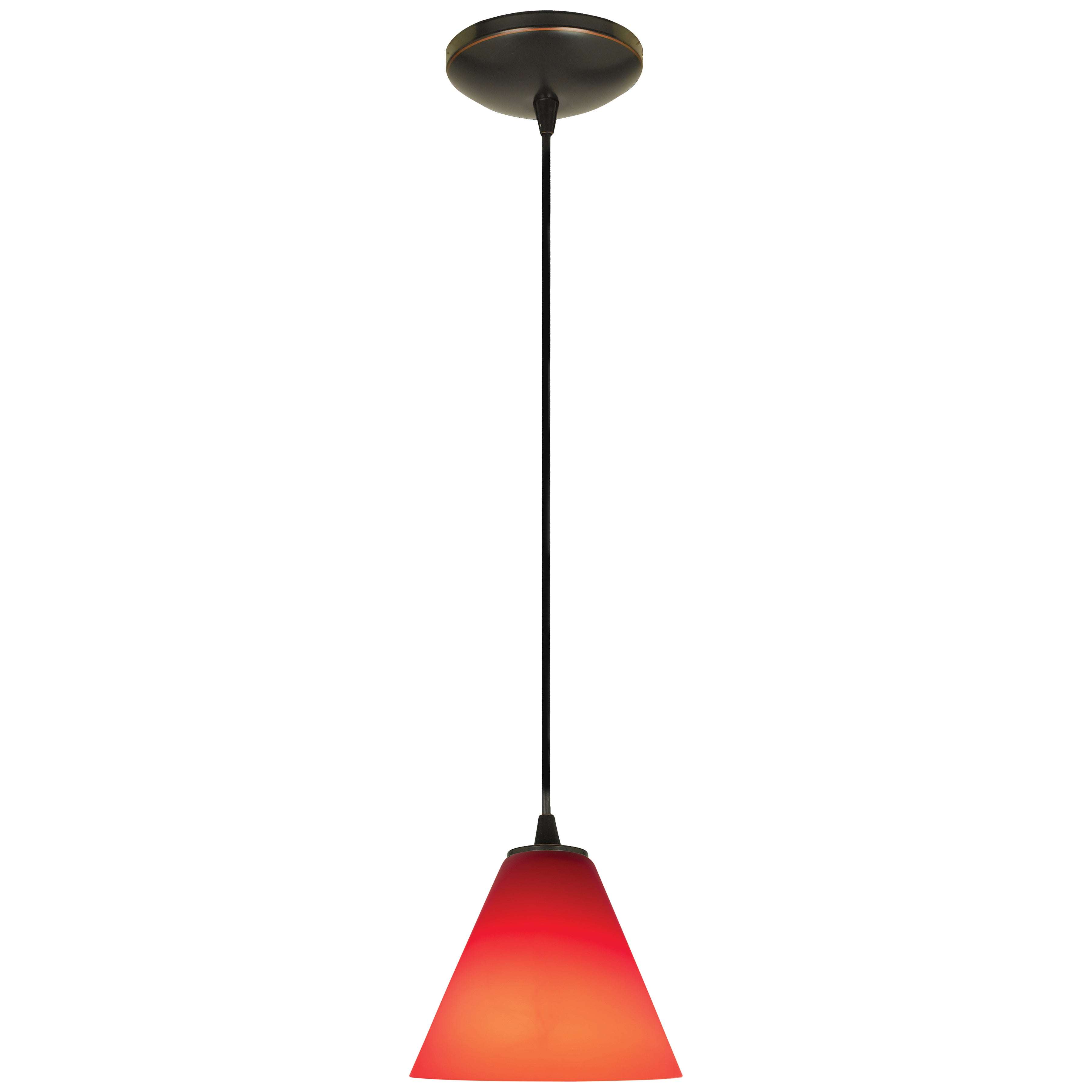 Martini LED Pendant (28004-3C-ORB/RED)