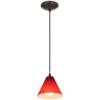 Martini LED Pendant (28004-3C-ORB/RED)