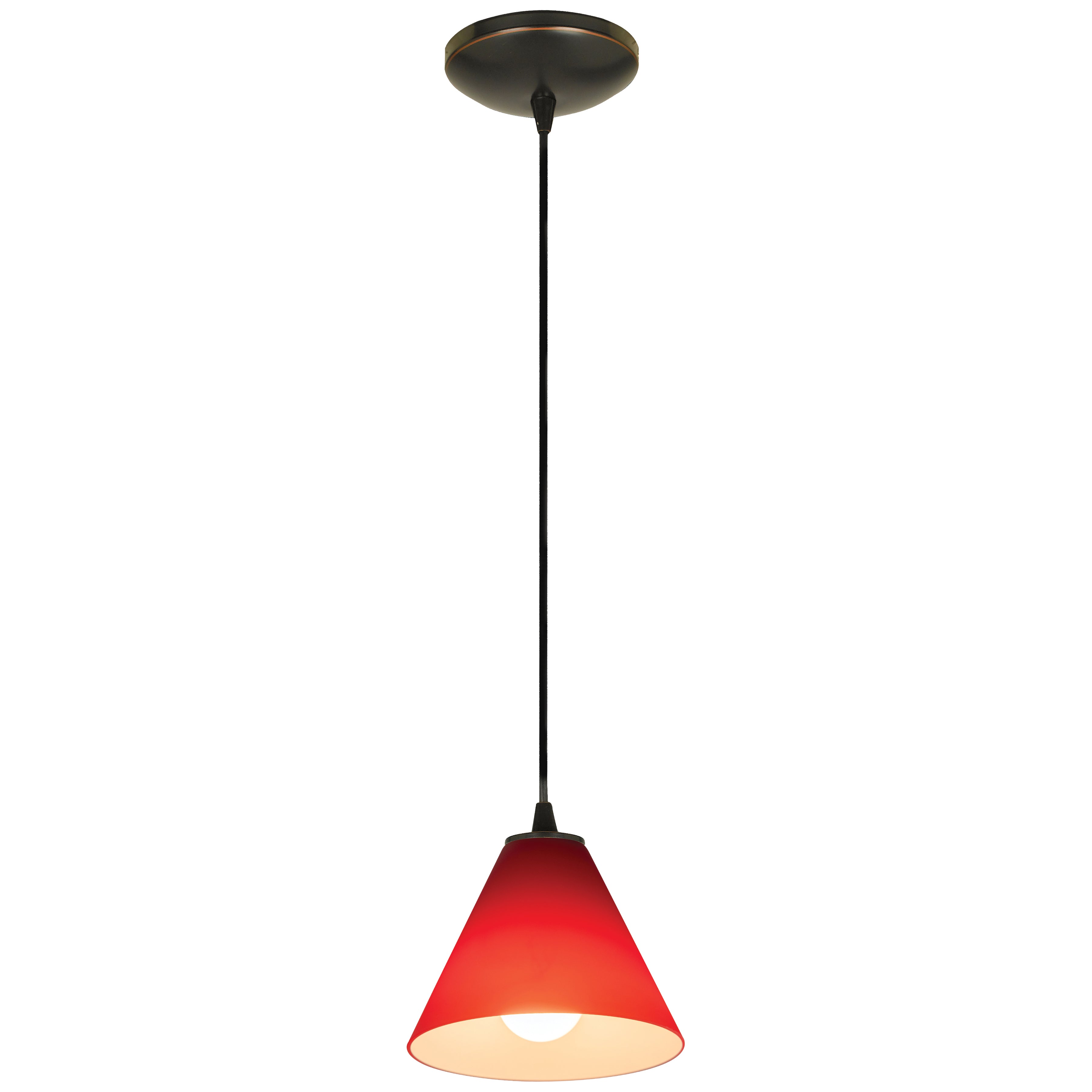 Martini LED Pendant (28004-3C-ORB/RED)