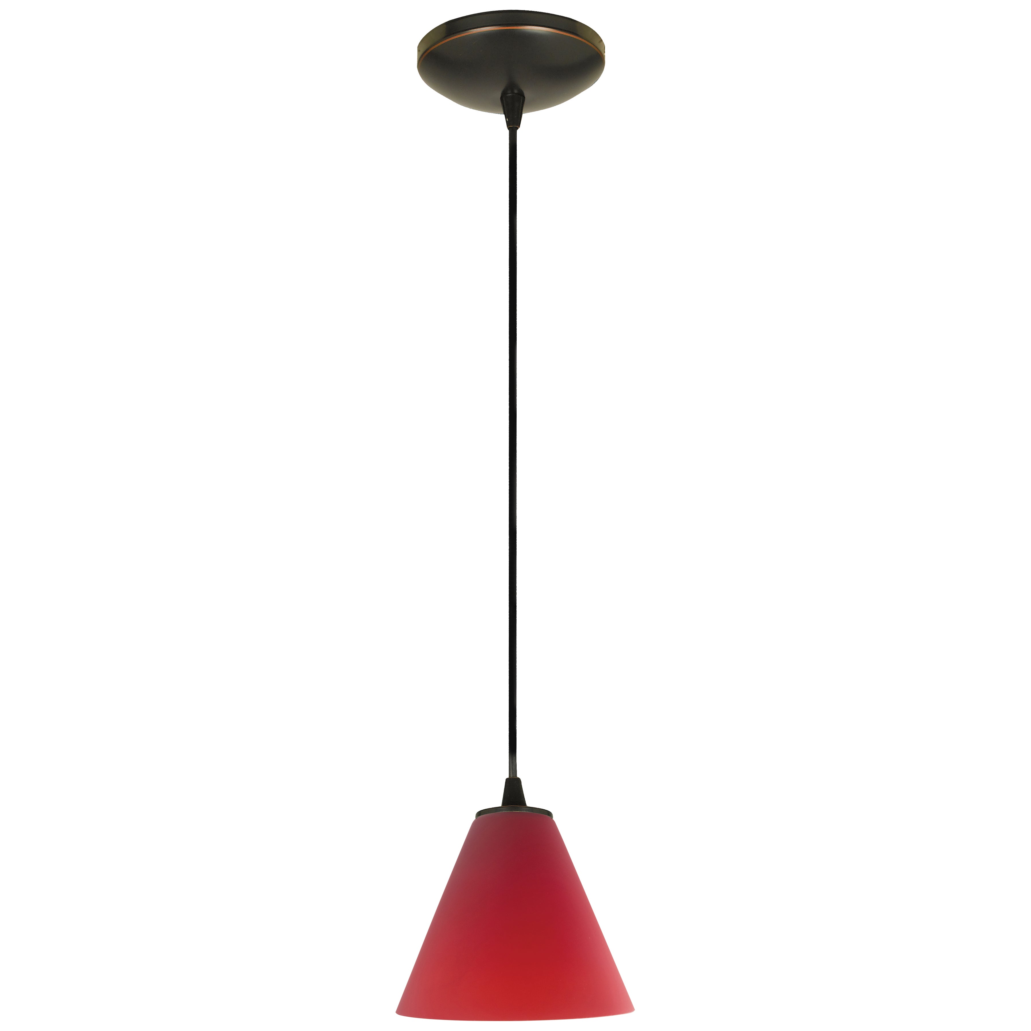 Martini LED Pendant (28004-3C-ORB/RED)