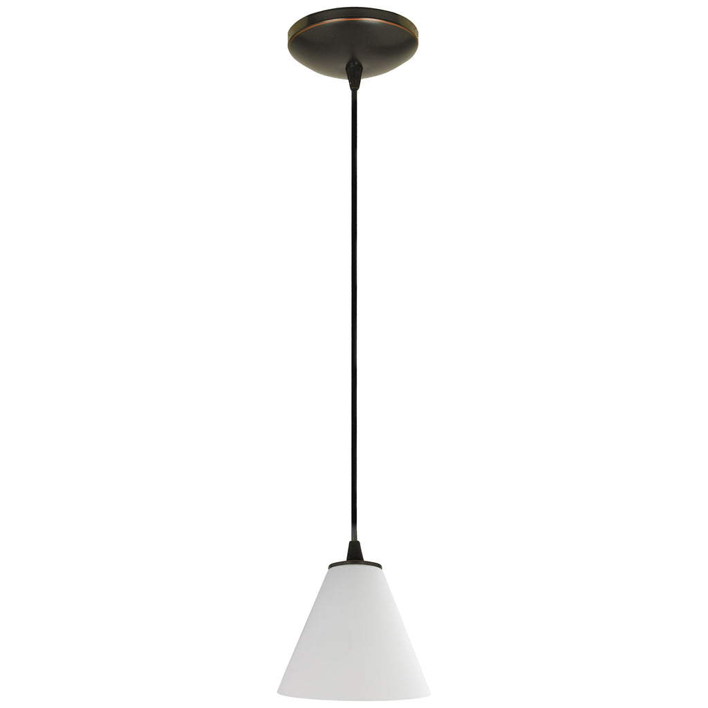 Martini Pendant (28004-1C-ORB/WHT)