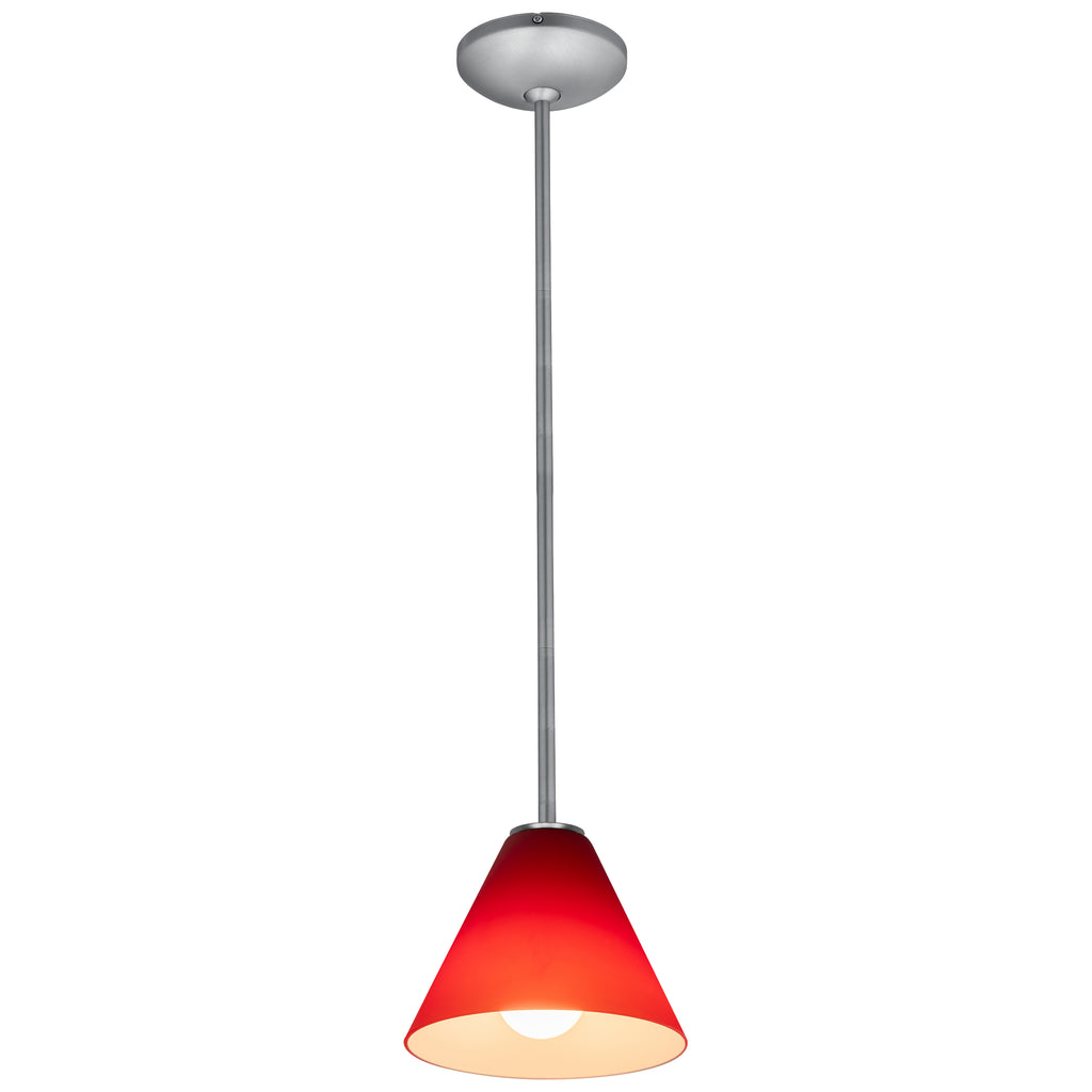 Martini LED Pendant (28004-3R-BS/RED)