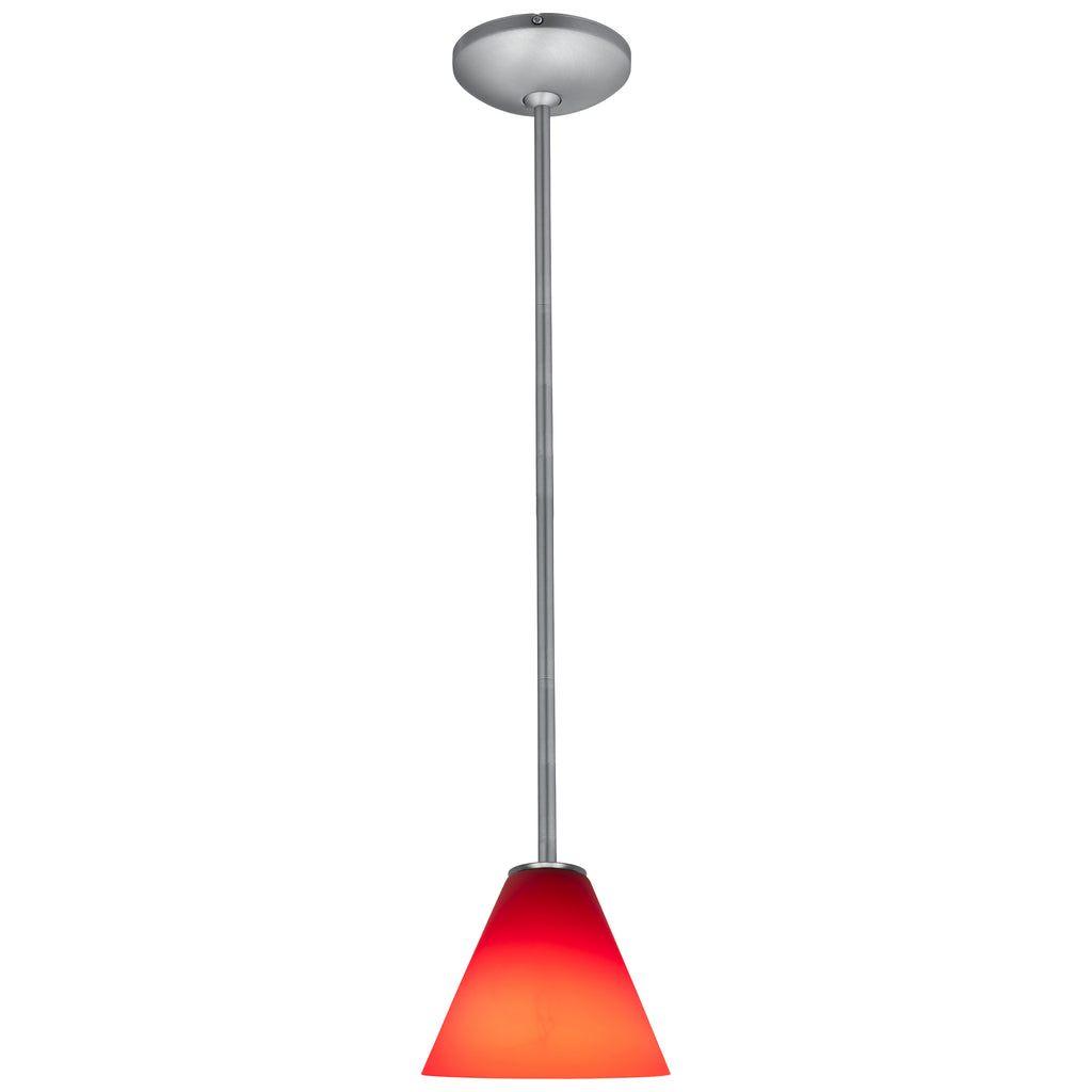 Martini LED Pendant (28004-3R-BS/RED)