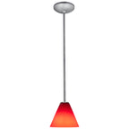 Martini LED Pendant (28004-3R-BS/RED)