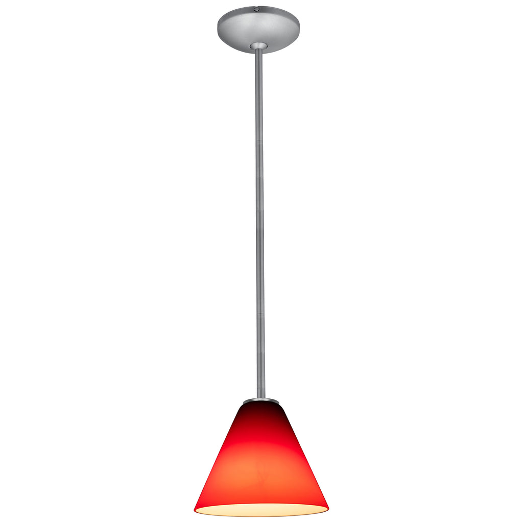Martini LED Pendant (28004-3R-BS/RED)