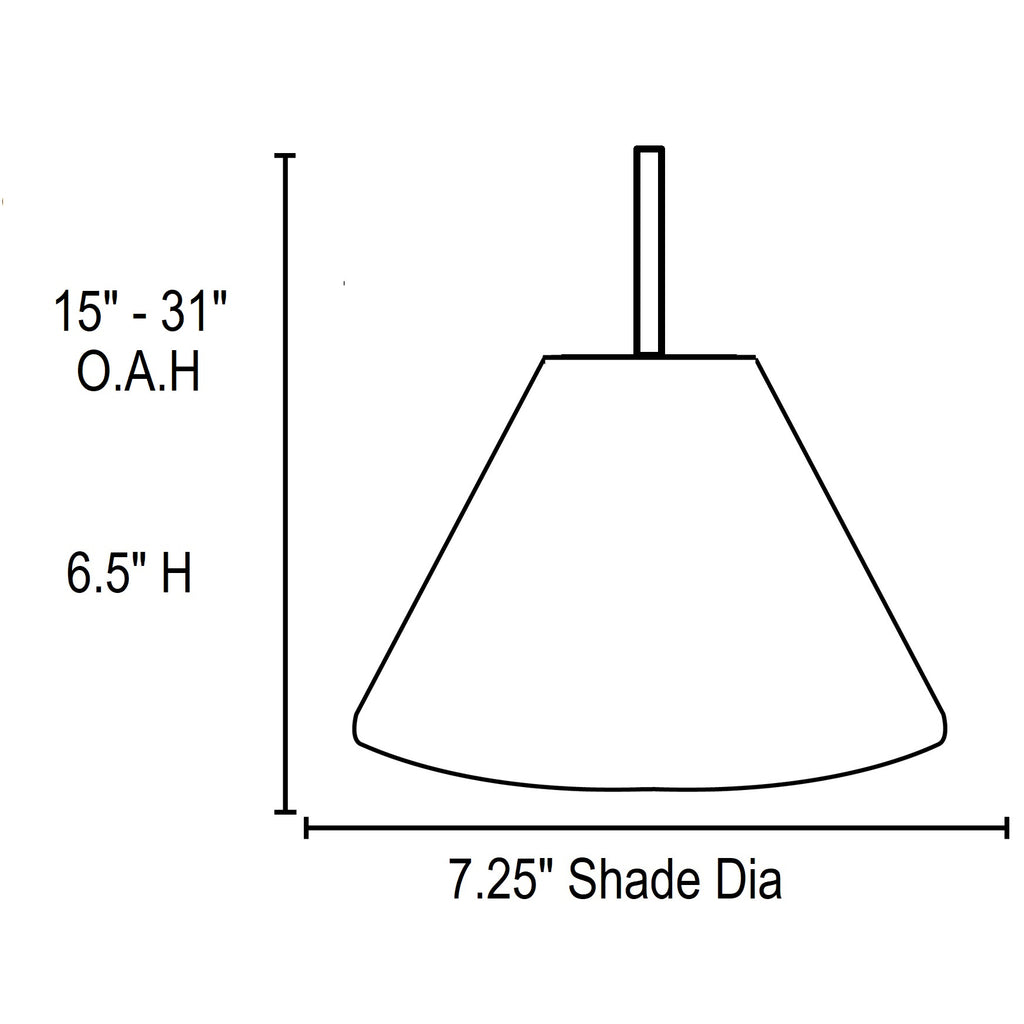 Access Lighting Martini Pendant (28004-1R-BS/AMB), image 6