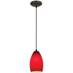 Champagne Pendant (28012-1C-ORB/RED)