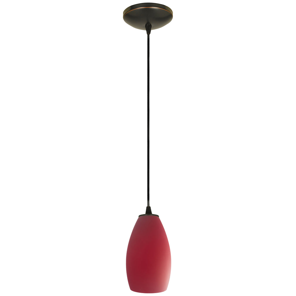 Champagne Pendant (28012-1C-ORB/RED)
