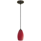 Champagne Pendant (28012-1C-ORB/RED)