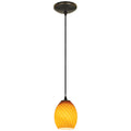 Brandy FireBird LED Pendant (28023-3C-ORB/AMBFB)
