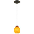 Brandy FireBird LED Pendant (28023-3C-ORB/AMBFB)