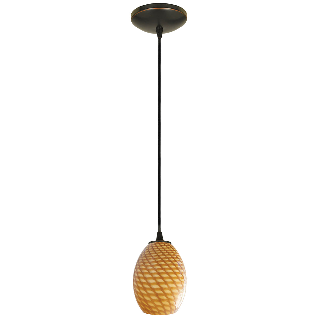 Brandy FireBird LED Pendant (28023-3C-ORB/AMBFB)