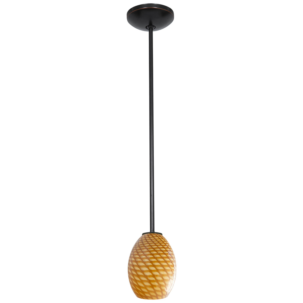 Brandy FireBird Pendant (28023-1R-ORB/AMBFB)