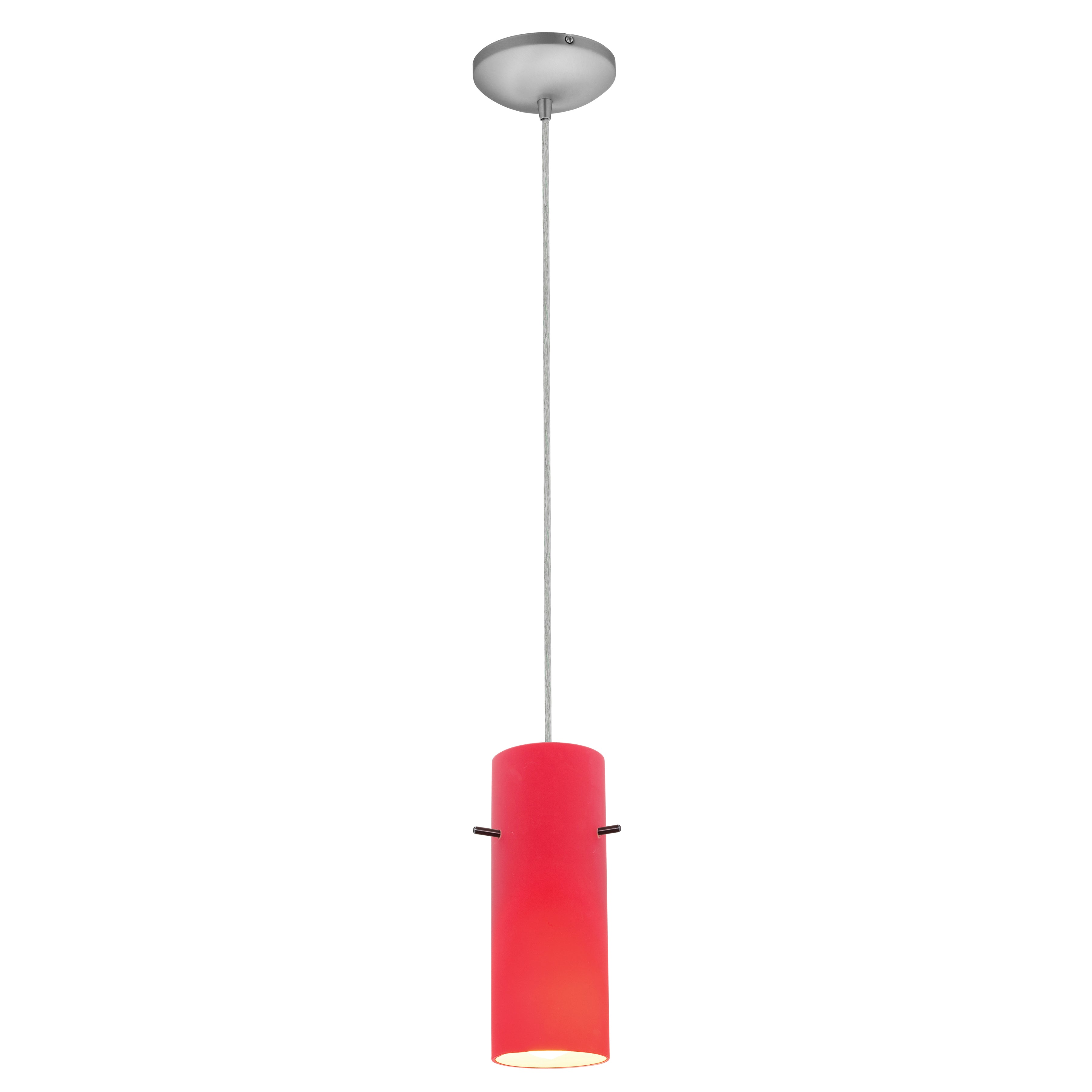 Cylinder Pendant (28030-1C-BS/RED)